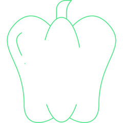 Pepper single vector icon illustration