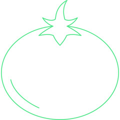 Tomato single vector icon illustration