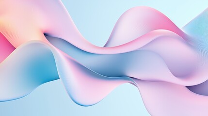 Gentle wavy patterns in soft pastel hues, creating a flowing abstract minimalist background
