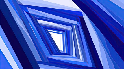 Obraz premium Abstract geometric tunnel perspective