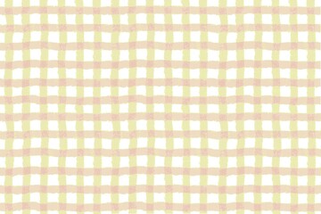 手描きチェックの可愛いシームレス柄，壁紙、洋服柄