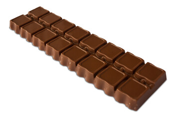 Chocolate bar with almond isolated on transparent background. PNG
