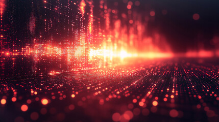 Fototapeta premium A soft, abstract pastel matrix background symbolizing modernity, technology, and digital networks, evoking a sense of fluidity, innovation, and complexity in a calming, contemporary style.