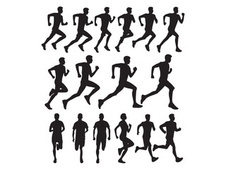 vector silhouettes of people