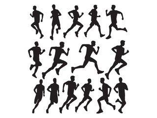 vector silhouette of a man