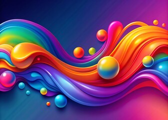 Vibrant Fluid Abstract Banner & Web Poster Template Design