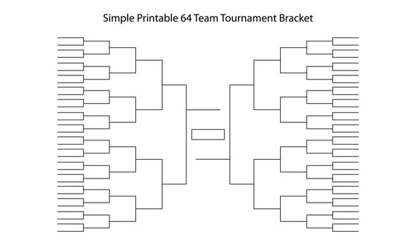 64 Team Tournament Bracket