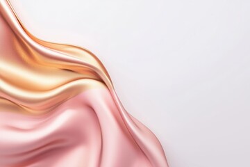 Obraz premium A delicate pastel gradient flowing from blush pink to soft gold, evoking timeless elegance