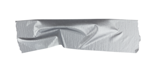 a piece of reinforced tape pasted on the wall, isolated from the  background