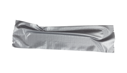 a piece of reinforced tape pasted on the wall, isolated from the  background