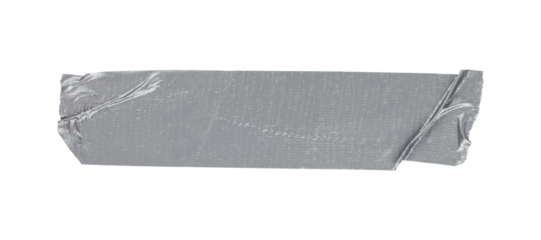 a piece of reinforced tape pasted on the wall, isolated from the  background