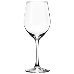 Empty wine glass, transparent background, PNG file  