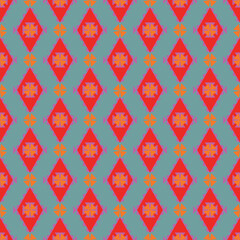 seamless pattern with diamond green red color wallpaper cover carpet floor
