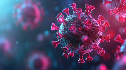 HMPV epidemic, depicting the unseen, pervasive nature of the virus in the modern world, with a focus on public health and the impact of respiratory diseases