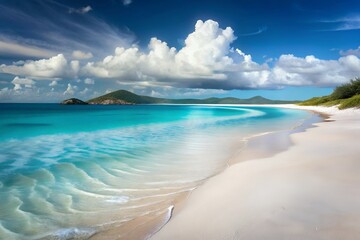Obraz premium tropical beach with blue sky