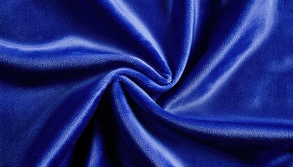 Obraz premium Deep royal blue velvet textures forming soft folds, creating a dramatic yet minimalist luxury aesthetic