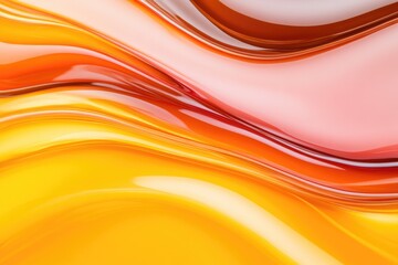 Obraz premium Flowing colors create vibrant blend of orange and yellow tones,