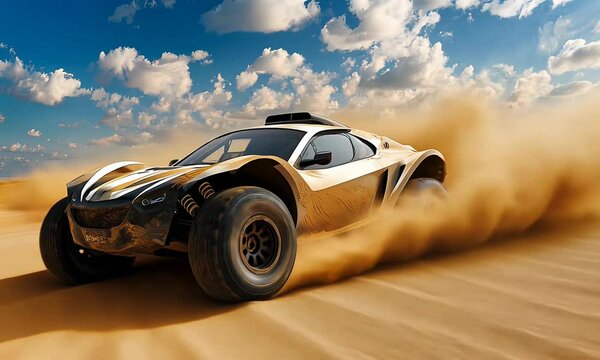 Off-Road Racing in the Nawan Desert, Al Baha, Saudi Arabia