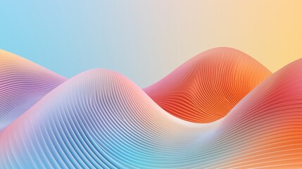 Gentle wavy patterns in soft pastel hues, creating a flowing abstract minimalist background