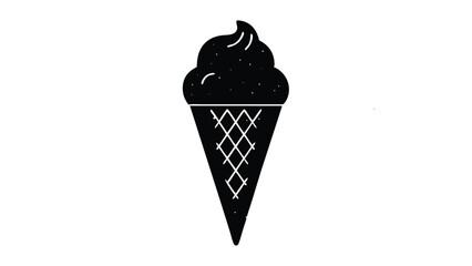 Ice Cream Cone with Two Scoops