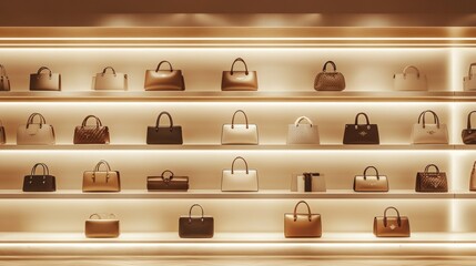 Luxury Handbags Display: A Showcase of Elegance and Style