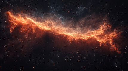  A swirling cosmic nebula of vibrant colors, representing the infinite energy and mystery of the universe, captured in an abstract 3D render. Symbolizes creation, evolution, and cosmic wonder