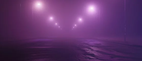  Mysterious purple light adds depth and futuristic feel in foggy setting © Сергей Кошкаров