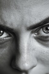 Woman brushing teeth