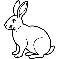 Elegant Rabbit Vector Illustration