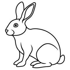 Elegant Rabbit Vector Illustration