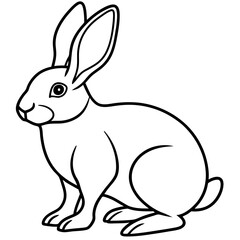 Elegant Rabbit Vector Illustration