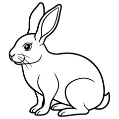 Elegant Rabbit Vector Illustration