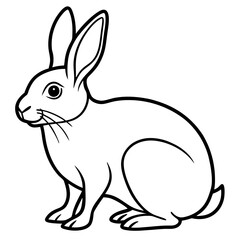 Elegant Rabbit Vector Illustration