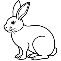 Elegant Rabbit Vector Illustration