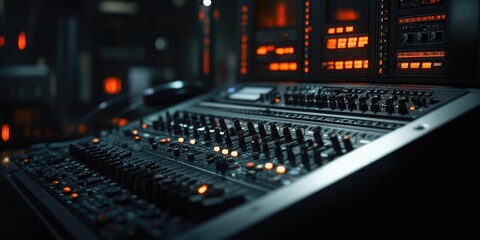 Fototapeta premium Sound Board Recording Studio