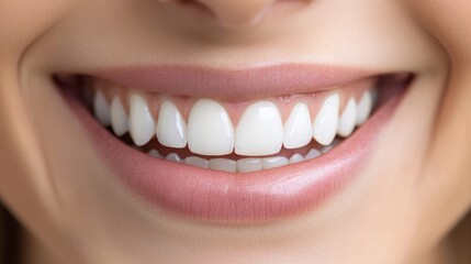 Obraz premium Bright smile showcasing clean, healthy teeth, radiating confidence and wellness. 