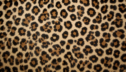Leopard print background wallpaper with fur texture, cheetah print pattern design 