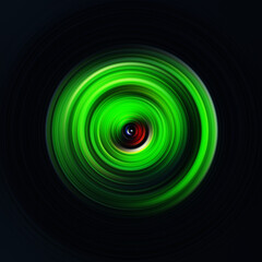 Colorful radial motion effect. Abstract rounded background.