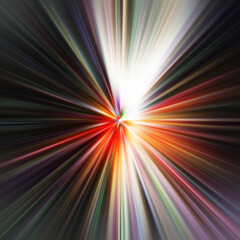 Obraz premium Colorful zoom motion effect. Abstract background. Color lines. Colored texture backdrop and banner. Multi color gradient pattern and textured wallpaper.