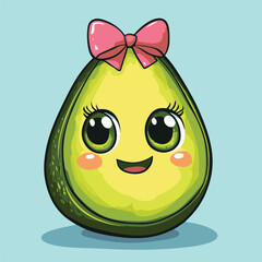 Avocado : Fresh Whole And Half Avocado. Whole and half avocado vector Isolated fresh avocado svg. Half avocado with seed vector illustration design. Art & Illustration