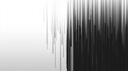 Obraz premium Abstract vertical lines in gradient monochrome design art
