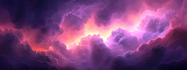 A background of purple and pink clouds with an explosion effect
