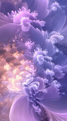A background of purple and pink clouds with an explosion effect
