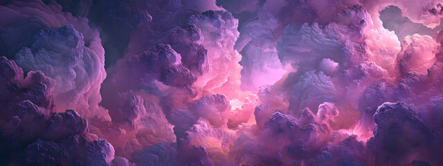 A background of purple and pink clouds with an explosion effect
