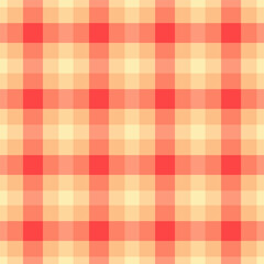 Menswear textile seamless plaid, detailed pattern check tartan. Sexy background fabric texture vector in red and amber colors.