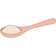 spoon with food