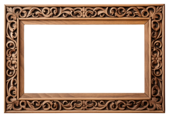 PNG Wood blackboard photo frame.