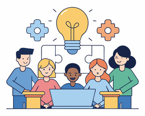 business people with ideas