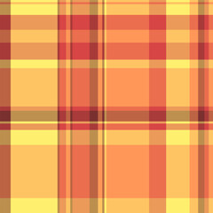 Warm autumnal plaid pattern in vibrant oranges and yellows.  Perfect for fallthemed designs, textile prints, or website backgrounds.
