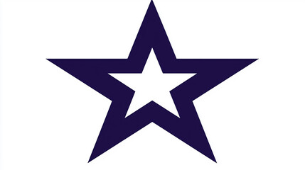 Obraz premium Elegant Dark Blue Star Graphic Design